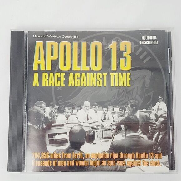 Apollo 13 - A Race against time multimedia encyclopedia [2 Disc, CD-ROM] - Picture 1 of 4